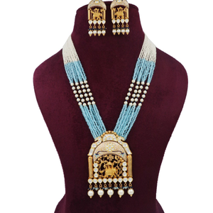 916 Gold Elegant Pearl Light-weight Necklace 