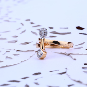 Rose Gold Ladies Gold Ring-RLR106