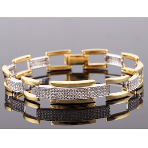 18kt gold fancy diamond bracelet