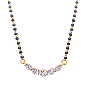Sleek diamond mangalsutra