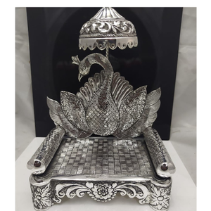 92.5 pure silver antique singhasan with danci
