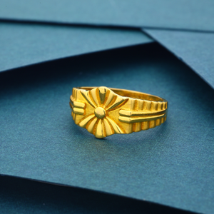 22k 916 Simple Design Daily Wear Gold Ring Fo