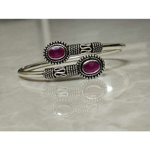92.5 Sterling Silver Adjustable Indian Bracel