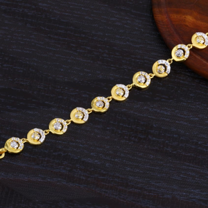 916 Gold Ladies CZ Exclusive Bracelet LB450