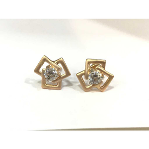 18k Ladies Fancy Rose Earring E-60506