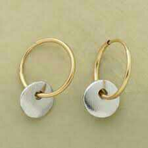 916 Gold Classic Ladies Earrings