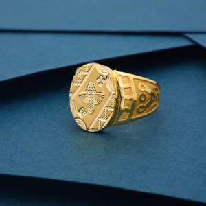 22k Gold Fancy Gents Ring
