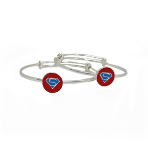 Super Man Logo Kids Kadli In 925 Sterling Sil