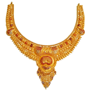 22k gold kulkatti half necklace mga - gn0034