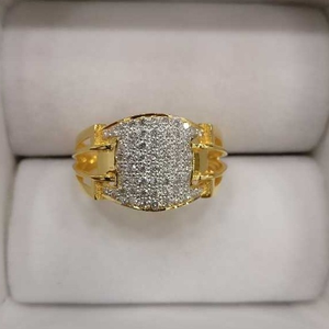  22K / 916 Gold Gents Wedding Diamond Ring