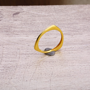 916 Gold Hallmark Delicate Ladies Plain Ring 