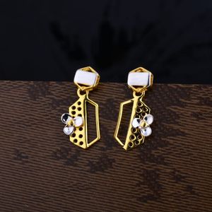 22KT Gold Ladies Plain Earring LPE264
