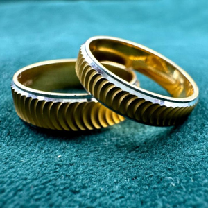 916 gold designer Couple Ring