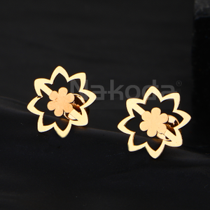 18CT Rose Gold Gorgeous CZ Ladies Earring RE2