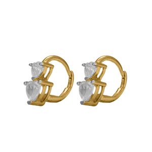 Diamond Gold Plain Earrings MDER102