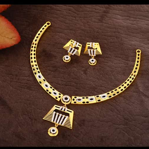 Latest Design Gold Ladies Necklace Set
