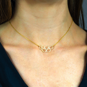 18 Kt Real Solid Yellow Gold Bubbles Circle E