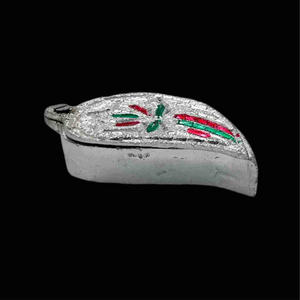 Silver Plated Sindur Dabi Pan Design