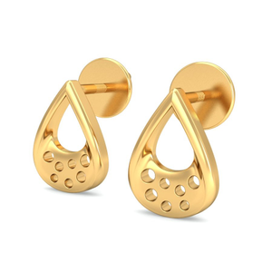 916 Gold Glam Earring BERP037