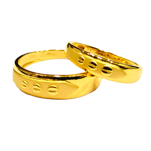 22KT Couple Plain Unique Design Rings