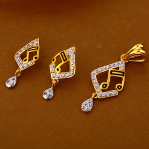 22 carat gold ladies pendants set RH-PS991