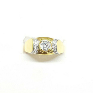 New 916 white stone gents ring