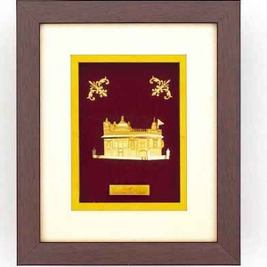 Golden Temple Frame In 24K Gold Foil MGA - AG