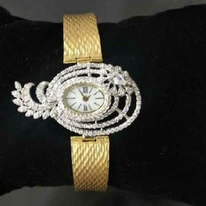 18k Ladies Fancy Gold Watch G-2204