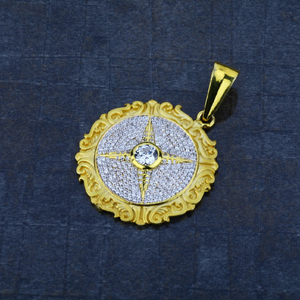 Men's Exclusive 916 Fancy Heavy Gold Pendant-