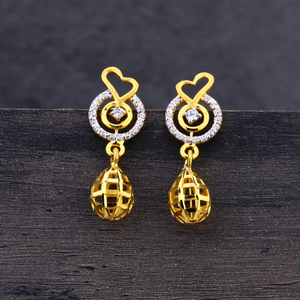 22CT Gold Hallmark Designer Jhummar Earring L