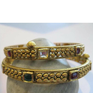 22k antique jadtar bangle