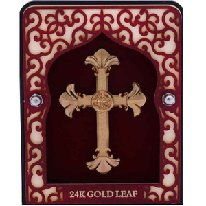 Cross Frame In 24K Gold Foil MGA - AGE0276
