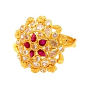 Colourful Pearl Royal Ring For Women