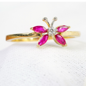 22kt gold plain ring