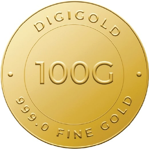Digigold 100 gram gold coin 24k (99.9%)