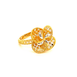 22k gold turkish curling ring