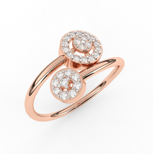 Glitzy Halo Engagement Ring