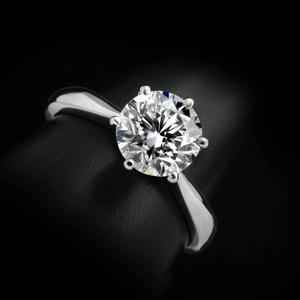DIAMOND RING 18K WHITE GOLD 