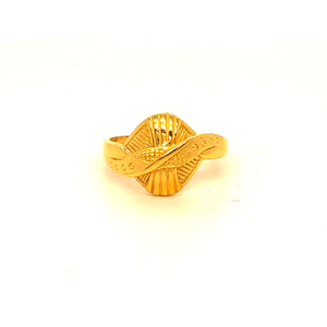 22k Gold Plain Shiny Ring