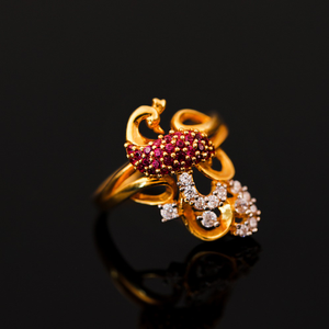 22K LADIES CLASSIC RING