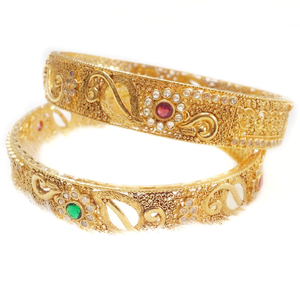 22k Gold Designer Bengal Kada MGA - GP029