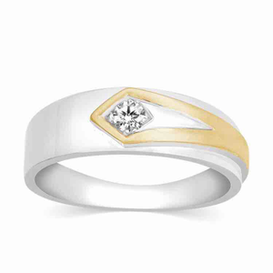 18KT Real Diamond Gents Engagement Ring