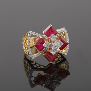 18kt designer diamond rings