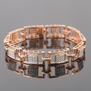 18KT Gold Simple Diamond Bracelet