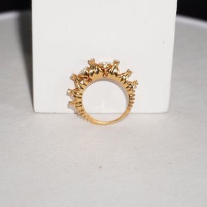 916 Gold Delicate Plain Rings 259R41