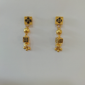 916 gold fancy oxidized butty latkan