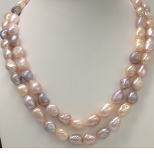 Freshwater Multicolour Oval Baroque Pearls Ne