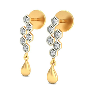 Gold designer earring ber 057
