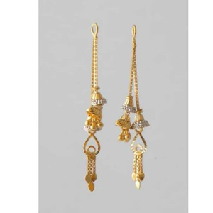 916 Gold Earrings Fancy Latkan