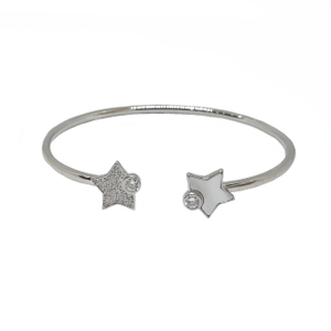 Star Design Bracelet In 925 Sterling Silver M